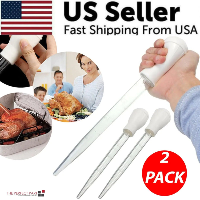 2-Pack Heat Resistant Turkey Basters 30ml