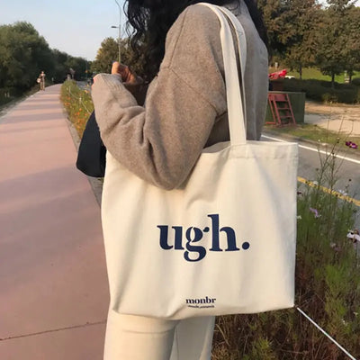 Canvas Letter Fashion Shoulder Bag - Everyday Goods and Gadgets