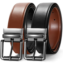 JASGOOD Dual-Sided Men's Leather Belt